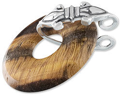 Attaching a fold over donut bail